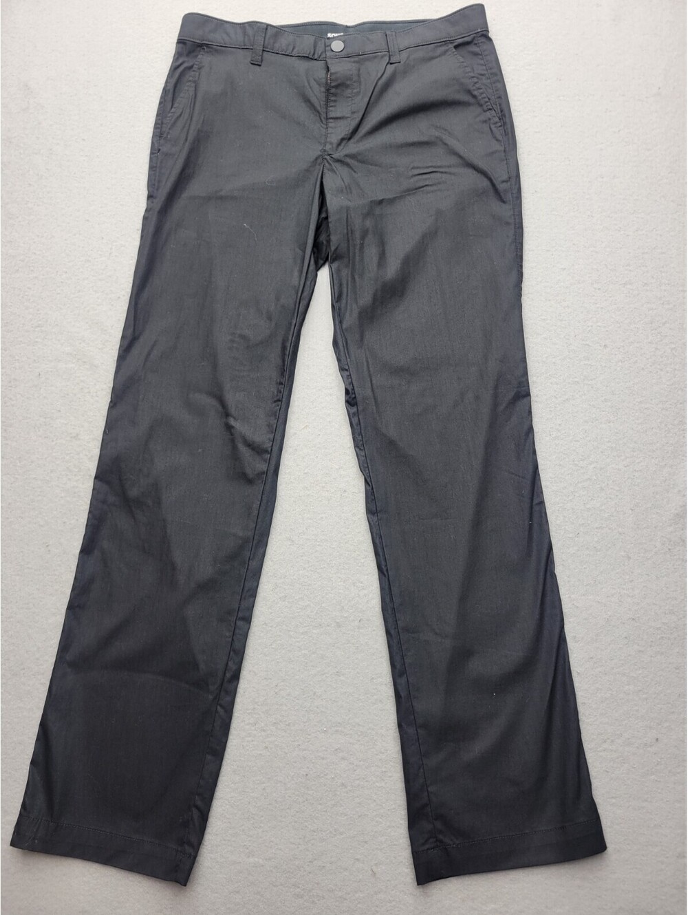 Sonoma Men's Pants Size 34 Black Performance Golf Cotton Blend India Button